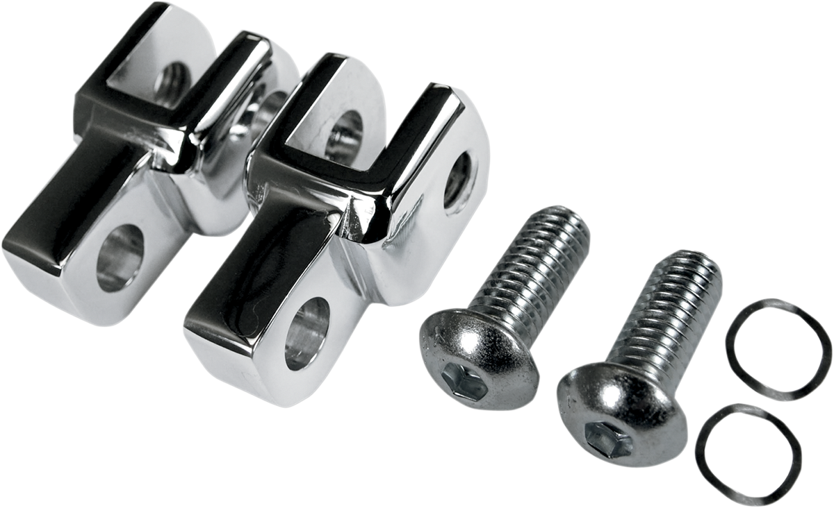 LA CHOPPERS Foot Peg Relocator - Chrome LA-7202-00