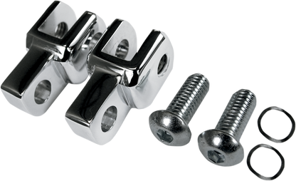 LA CHOPPERS Foot Peg Relocator - Chrome LA-7202-00