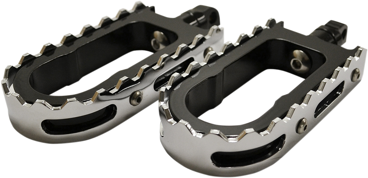 LA CHOPPERS BMX Foot Pegs - Black/Chrome LA-7205-00B