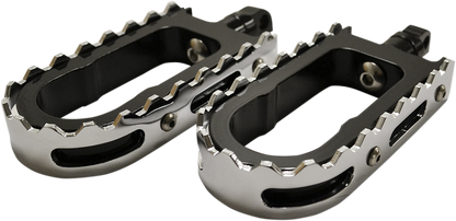 LA CHOPPERS BMX Foot Pegs - Black/Chrome LA-7205-00B