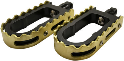 LA CHOPPERS BMX Foot Pegs - Black/Brass LA-7205-02B
