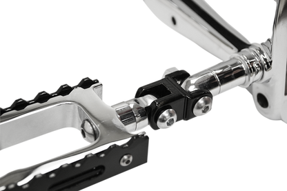 LA CHOPPERS Male Foot Peg Adapters - Black LA-7202-01B