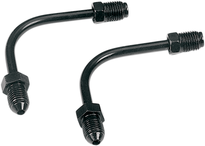 GOODRIDGE Tube Adapter - 90° - Long - Black P691-03BK