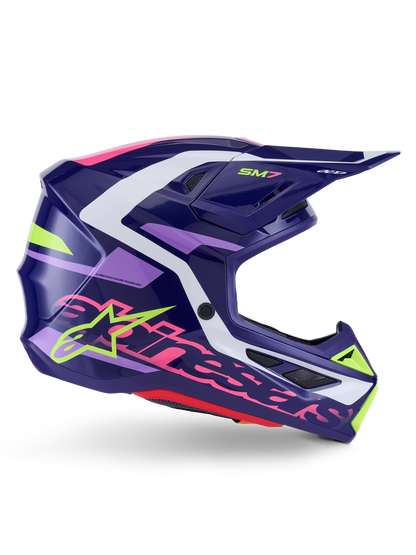 Sm7 Deed Helmet Purp/Pnk Glossy Lg