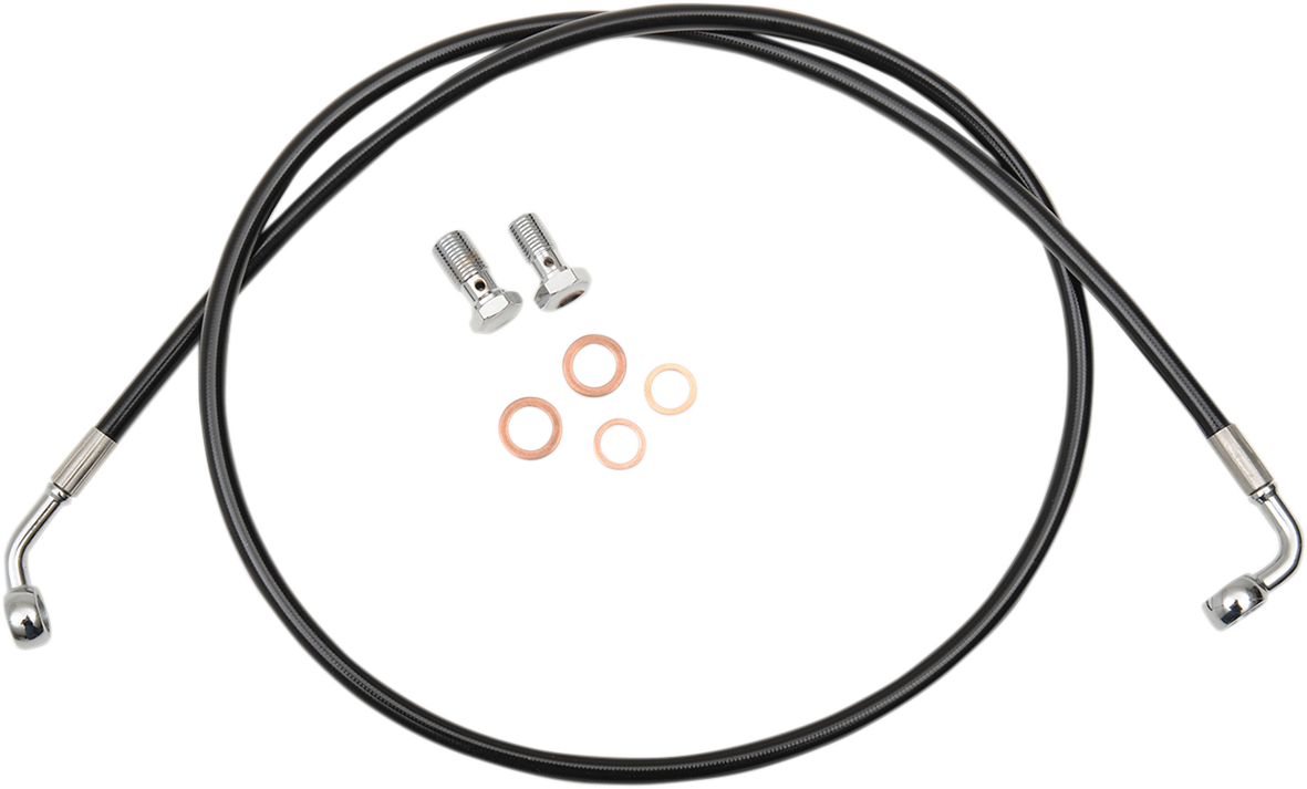 LA CHOPPERS Brake Line - Mini Ape Hanger Handlebars - Black LA-8310B08B