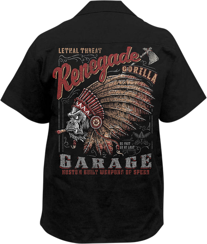LETHAL THREAT Garage Gorilla Shirt - Black - 2XL HW50212XXL