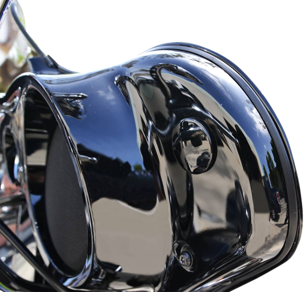 LA CHOPPERS Fairing Mirror Removal Plug - Black LA-9001-00B