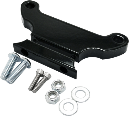 LA CHOPPERS T-Bar Gauge Mount - Gloss Black - 1" Diameter LA-7390-00B