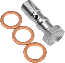 GOODRIDGE Banjo Bolt - M10 x 1.0 - Double - Chrome P993-03-31CH