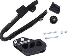 T.M. DESIGNWORKS Chain Guide/Slider - Gas Gas - Black DCK-GGM-BK