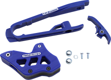 T.M. DESIGNWORKS Chain Guide/Slider - KTM/Husqvarna/Gas Gas - Blue DCK-KT4-BUS