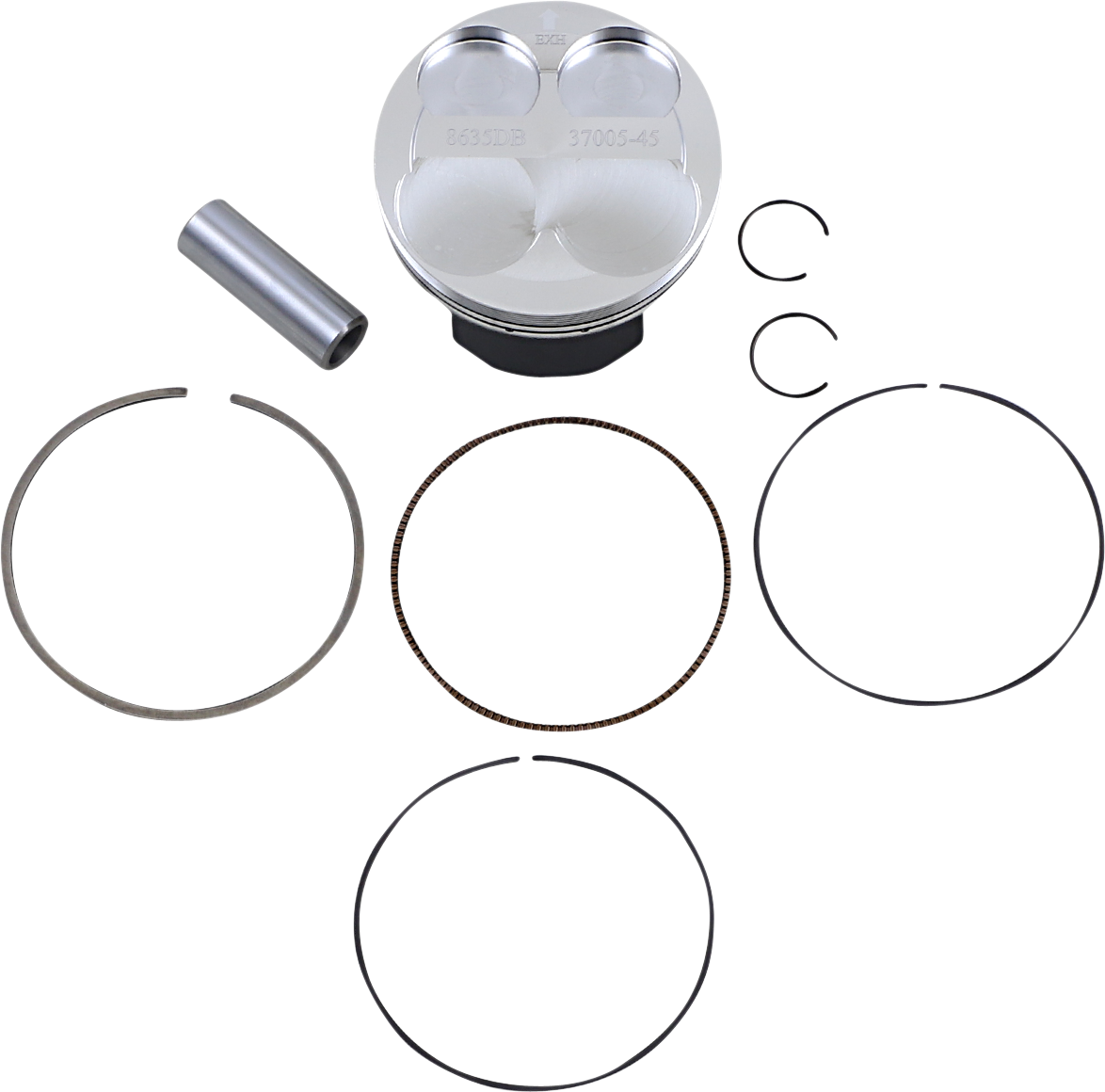 WOSSNER Piston Kit - 76.97 mm - Kawasaki 8635DB