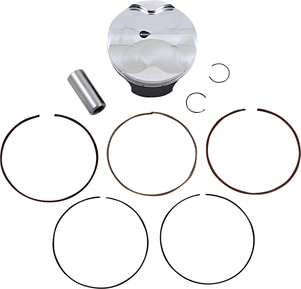 WOSSNER Piston Kit - 75.98 mm - Husaberg | KTM 8645DC