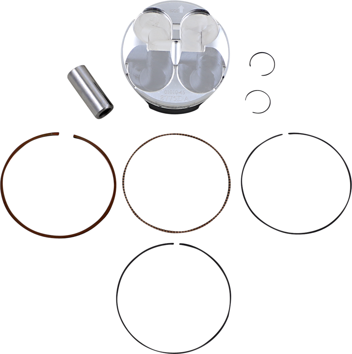 WOSSNER Piston Kit - 76.76 mm - Honda 8775DA
