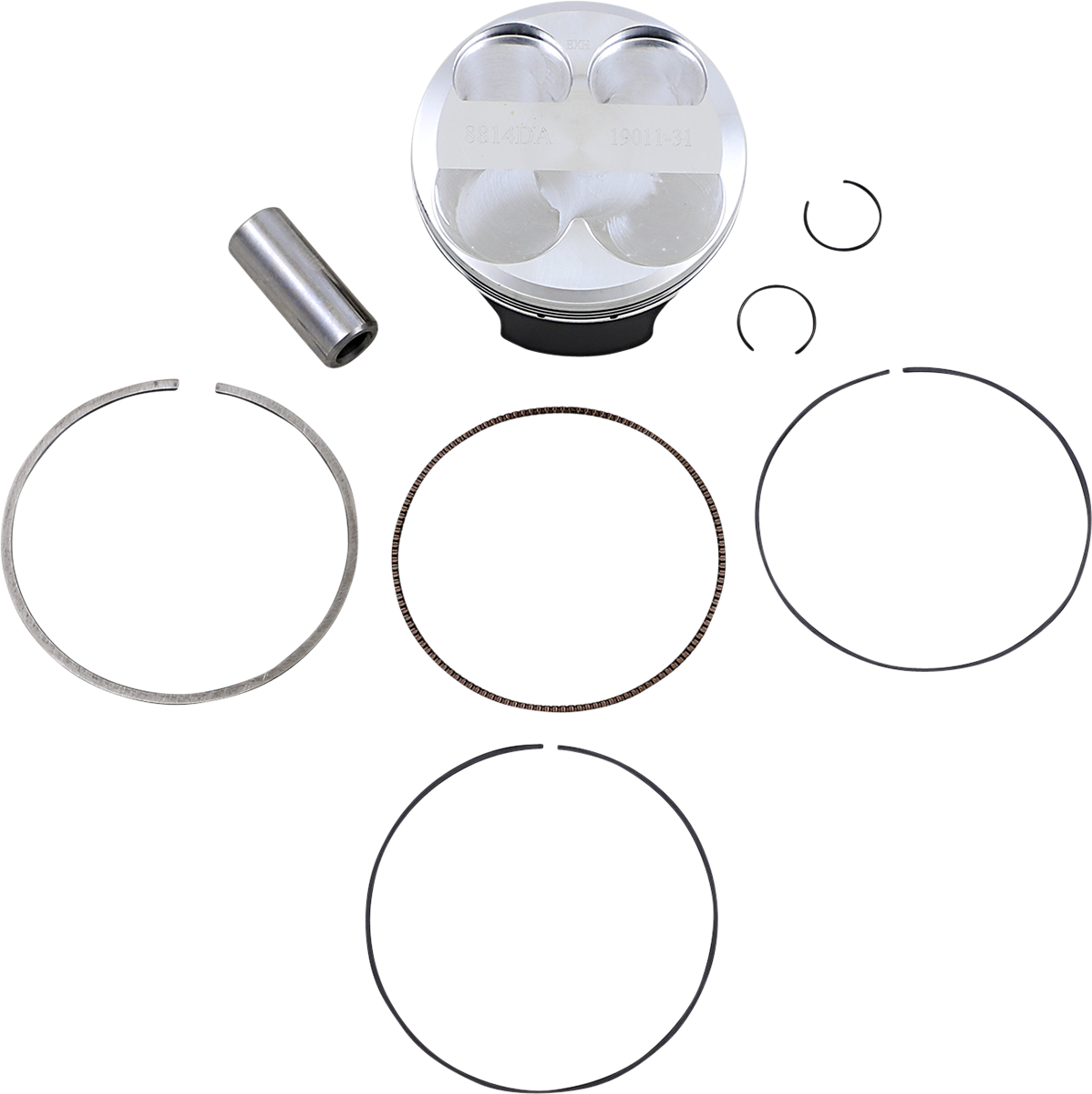 WOSSNER Piston Kit - 76.96 mm - Kawasaki 8814DA