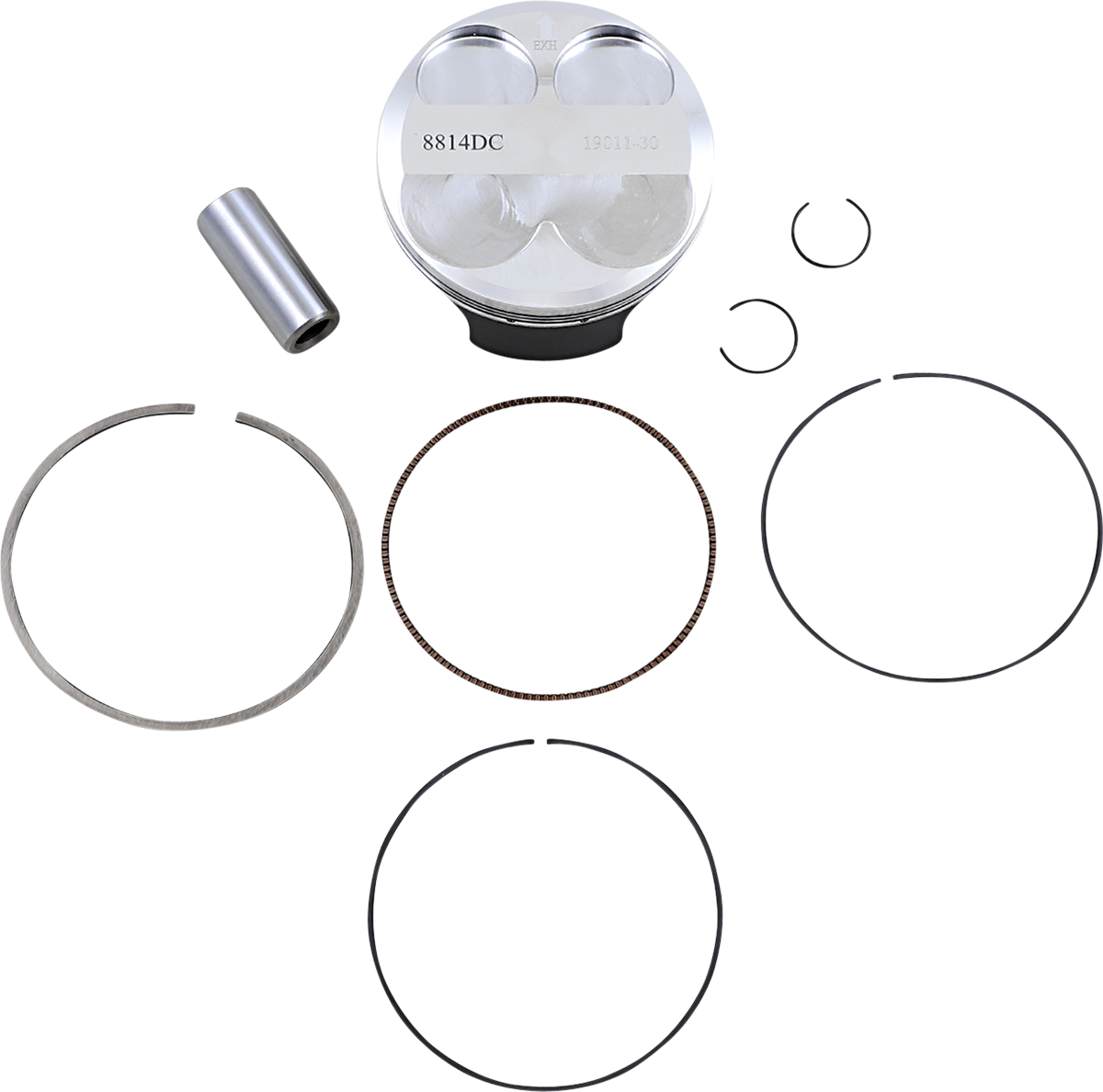 WOSSNER Piston Kit - 76.98 mm - Kawasaki 8814DC
