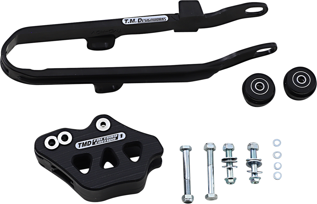 T.M. DESIGNWORKS Chain Guide/Slider - Black - Husqvarna/SWM DCK-HQV-BK