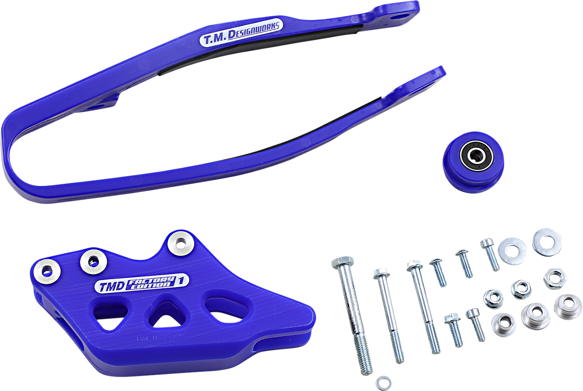 T.M. DESIGNWORKS Chain Guide/Slider - Blue - Yamaha YCP-OR2-BU