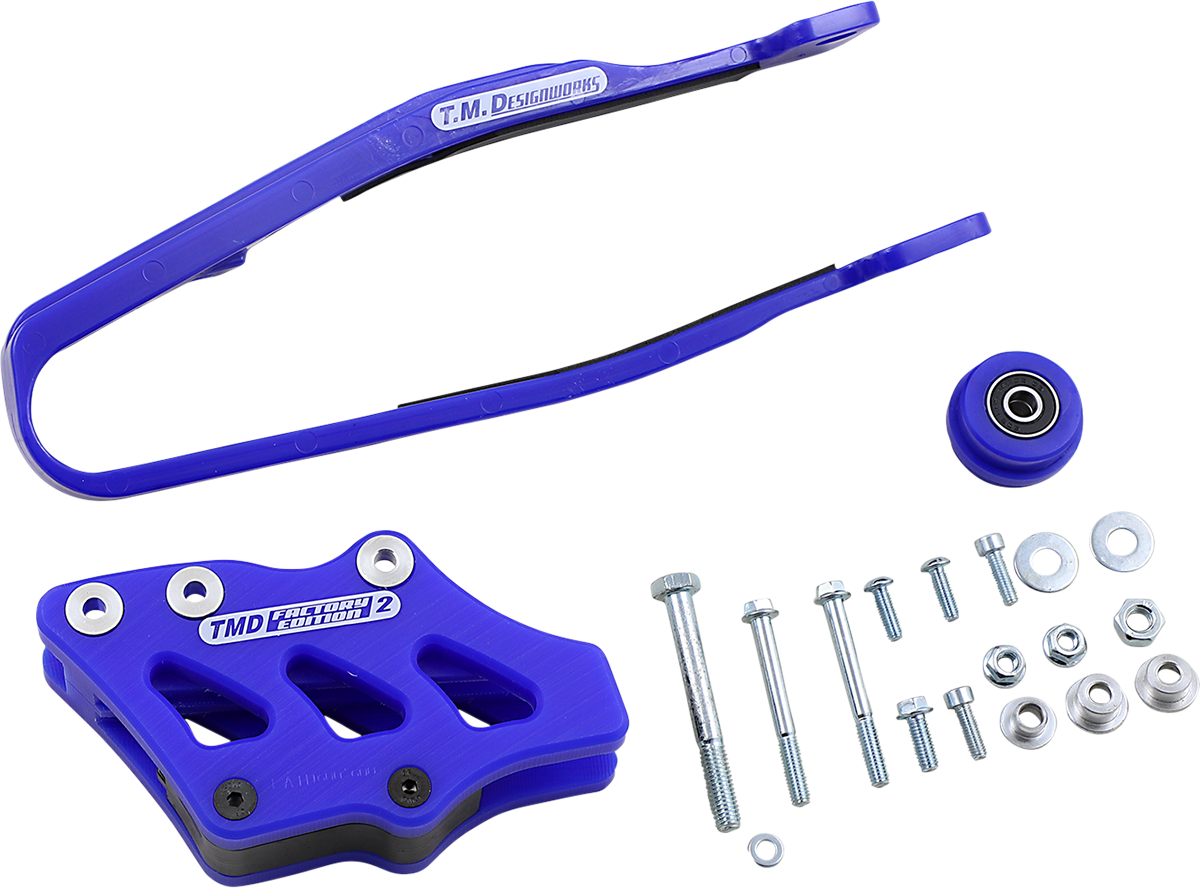 T.M. DESIGNWORKS Chain Guide/Slider - Blue - Yamaha YCP-OR6-BU