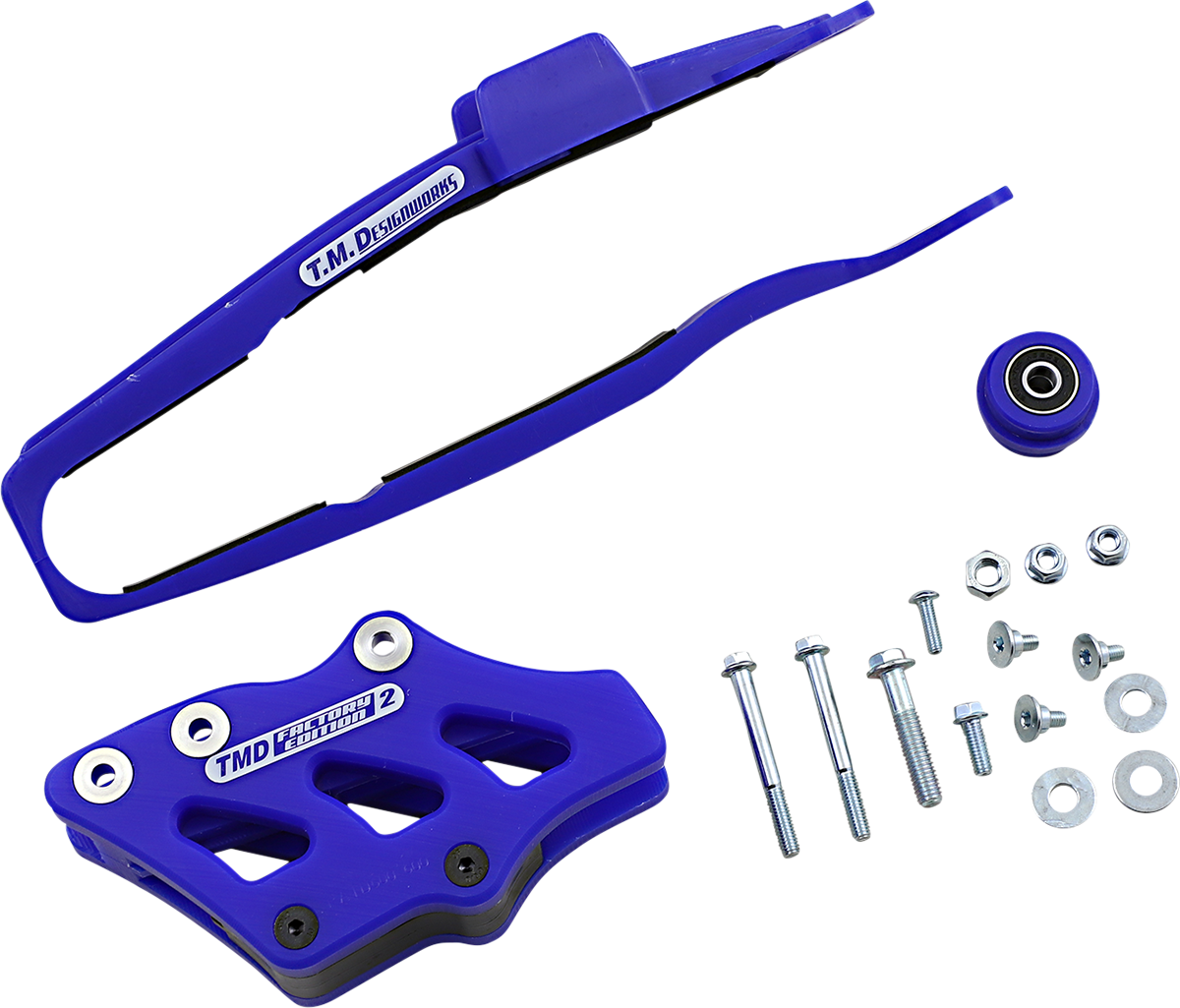 T.M. DESIGNWORKS Chain Guide/Slider - Blue - Yamaha YCP-OR8-BU