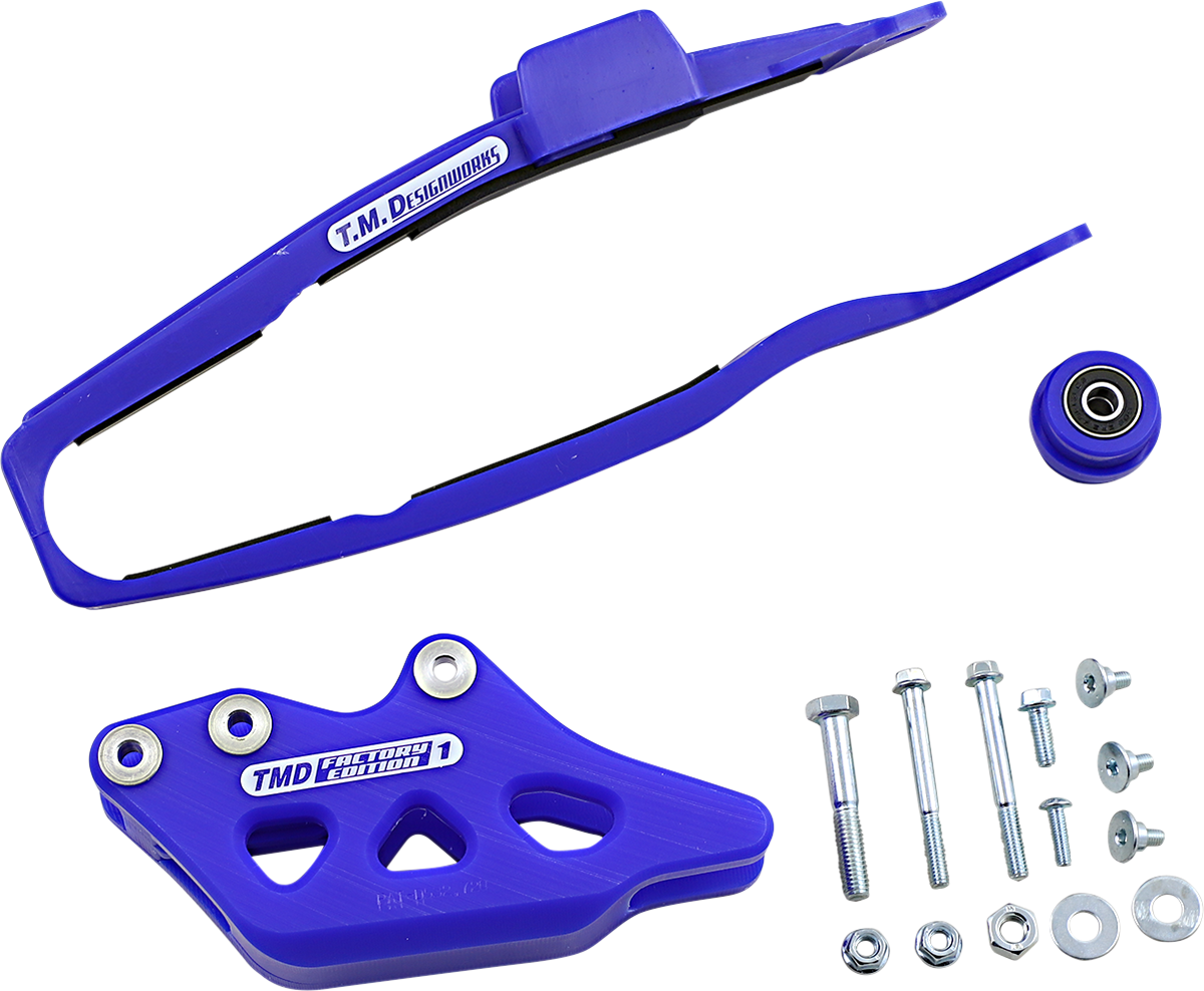 T.M. DESIGNWORKS Chain Guide/Slider - Blue - Yamaha YCP-OR7-BU
