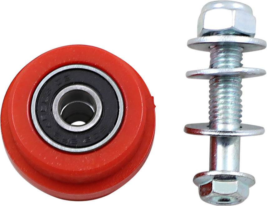 T.M. DESIGNWORKS Chain Roller - Red - Honda/Suzuki/TM/Yamaha PLR-212-RD
