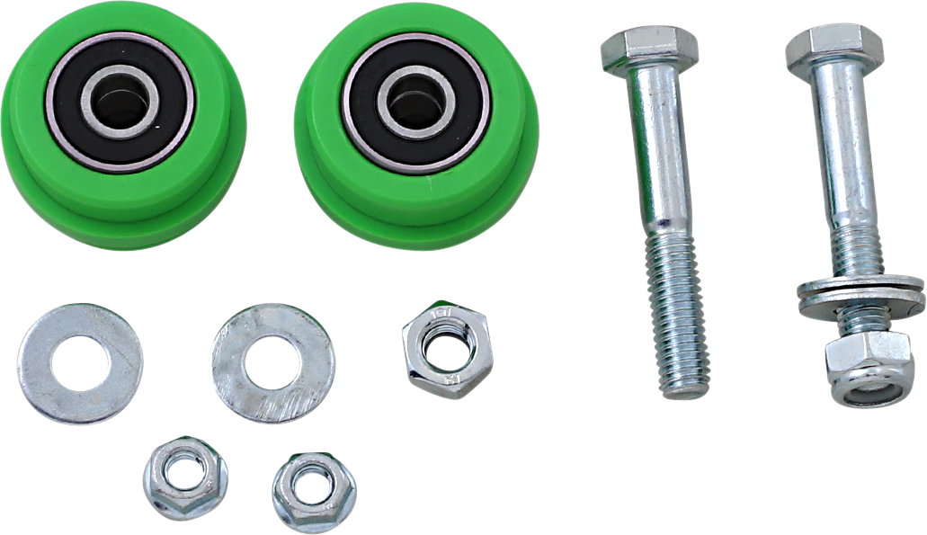 T.M. DESIGNWORKS Chain Roller - Green - Kawasaki/Street ZDK-KXM-GR