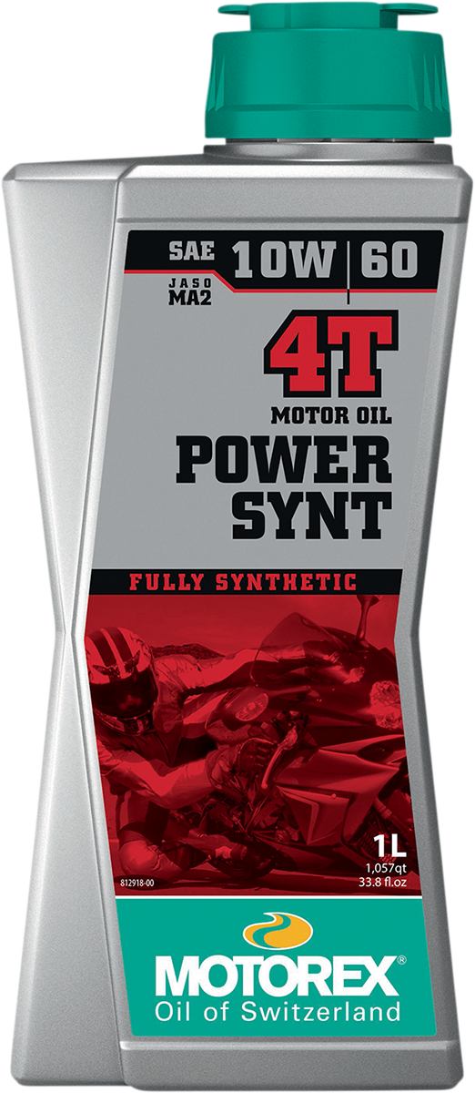 MOTOREX Power Synt 4T Engine Oil - 10W-60 - 1L 308252