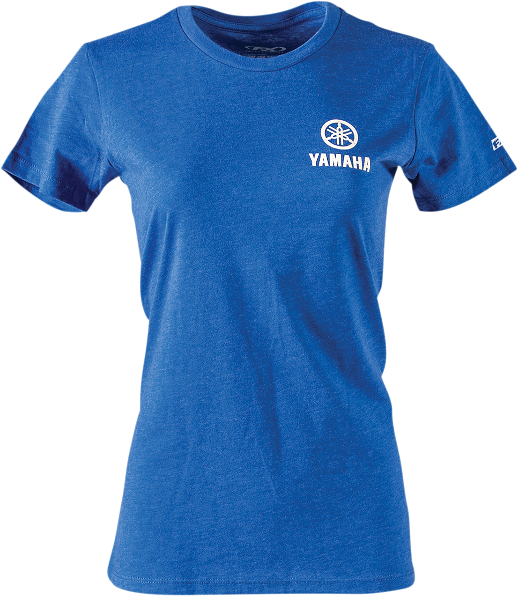FACTORY EFFEX Women's Yamaha Icon T-Shirt - Heather Royal Blue - Medium 24-87212