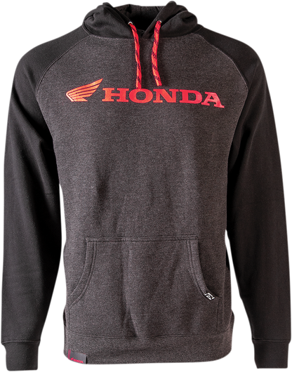 FACTORY EFFEX Honda Landscape Pullover Hoodie - Charcoal/Black - Medium 24-88302