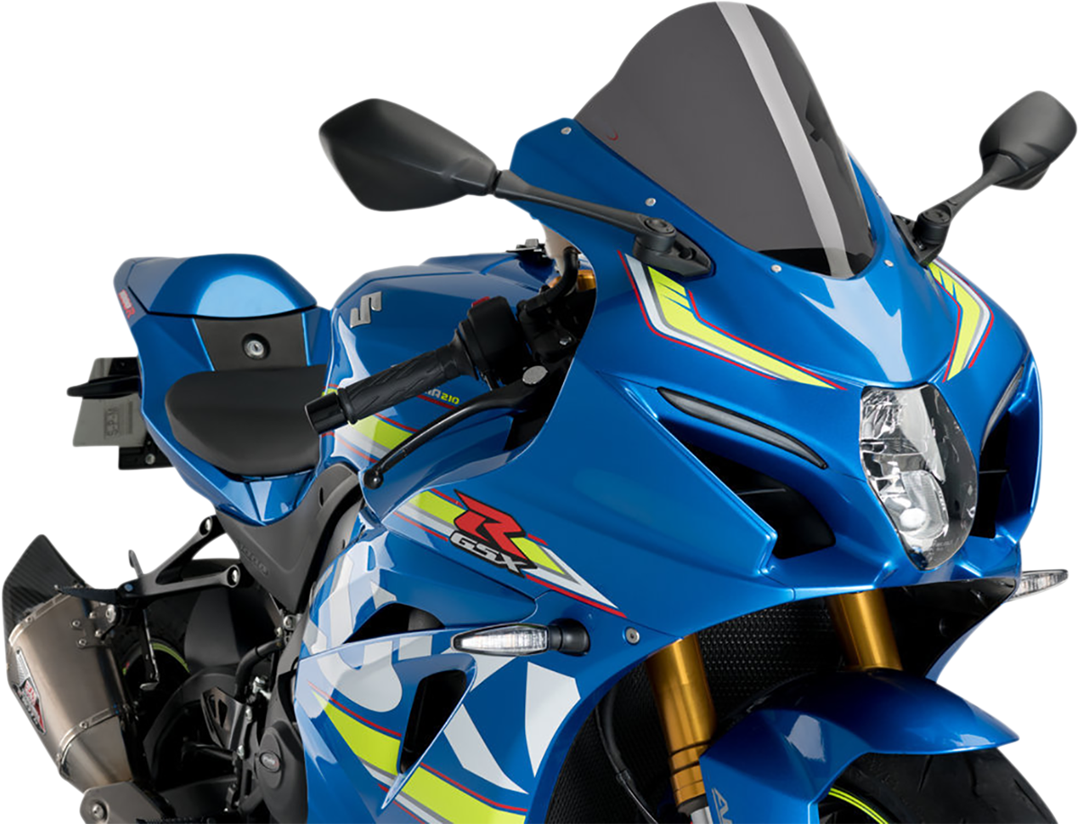 PUIG HI-TECH PARTS Race Windscreen - 11-1/4" - Dark Smoke - GSX-R 3631F