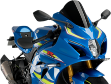 PUIG HI-TECH PARTS Race Windscreen - 11-1/4" - Black - GSX-R 3631N