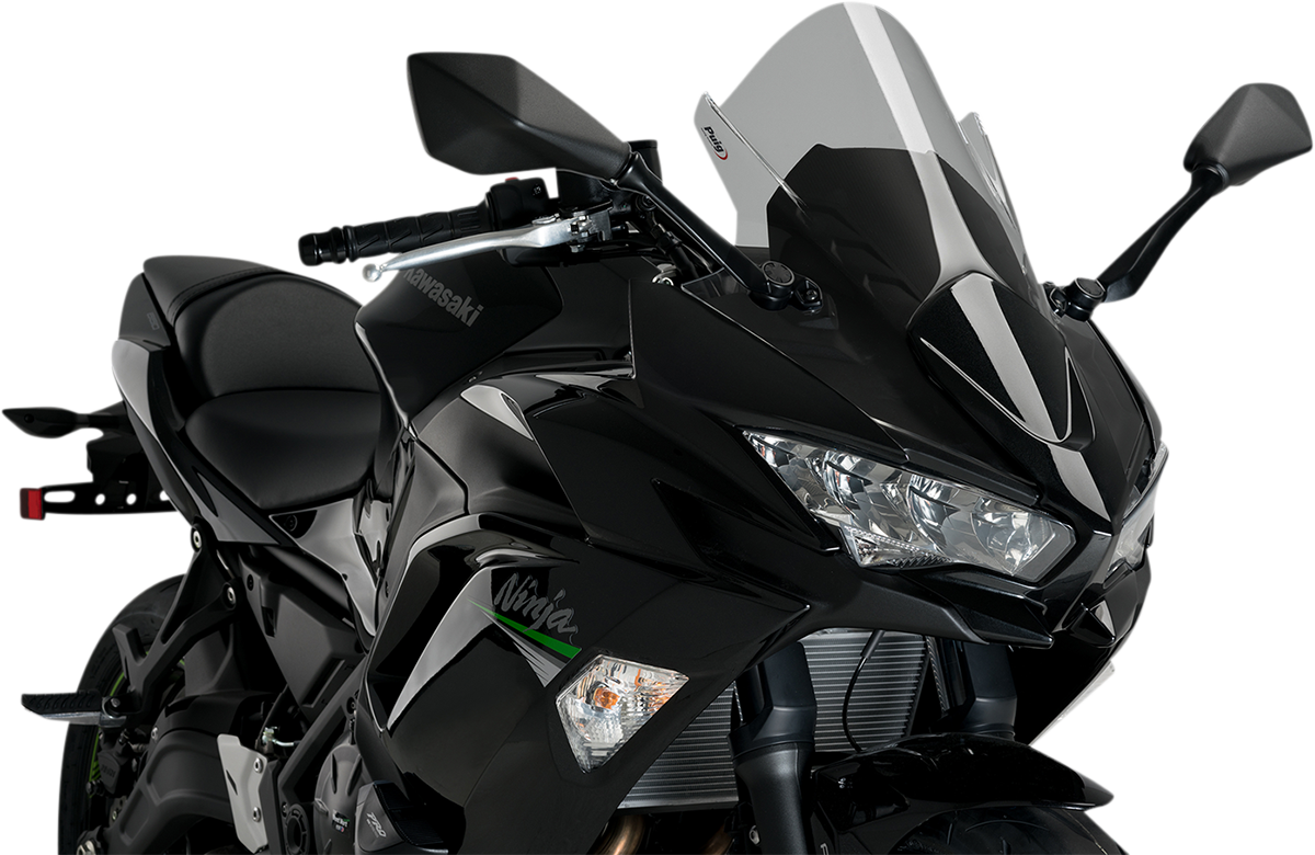 PUIG HI-TECH PARTS Race Windscreen - 19" - Smoke - Kawasaki 3881H