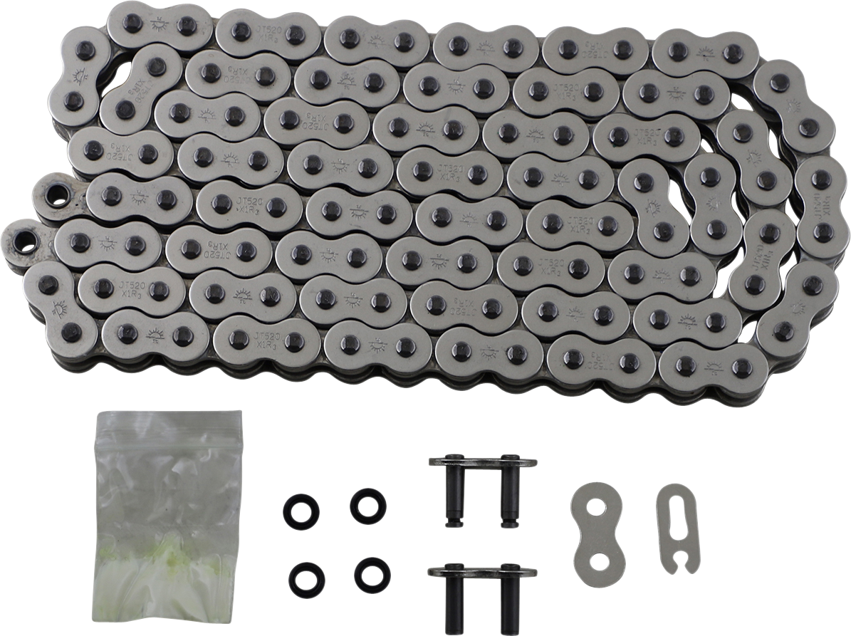 JT CHAINS 520 X1R3 Chain - Nickel - 106 Link JTC520X1R3NN106DL