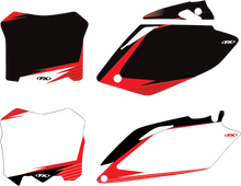 FACTORY EFFEX Graphic Number Plate - White/Red - CRF 24-64356