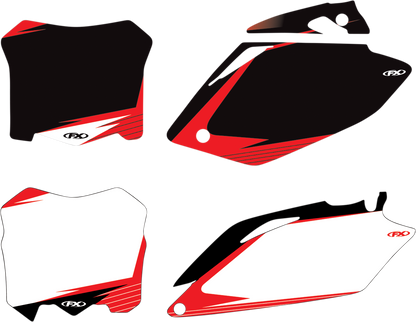 FACTORY EFFEX Graphic Number Plate - White/Red - CRF 24-64356