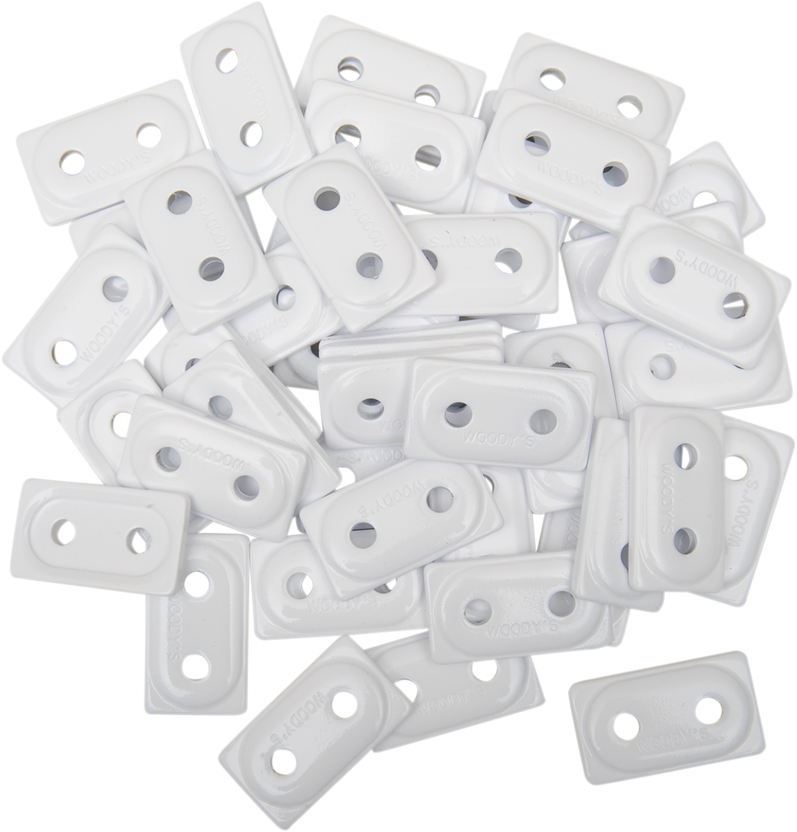 WOODY'S Support Plates - Double Digger® - White - 48 Pack ADD2-3815-B
