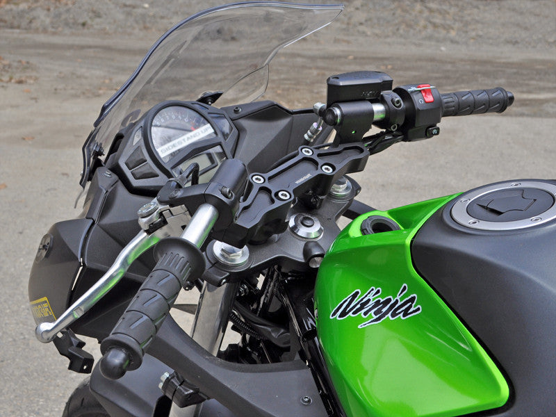 WOODCRAFT Kawasaki Ninja 650/650R Clipon Adapter Plate w/ Bars