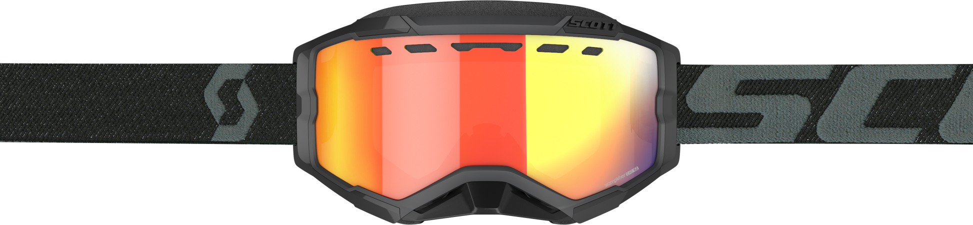 Fury Goggle Snow Cross Black W/Enh Red Chrome