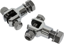 Footpeg Clevis Mounts Chrome 3/8" 24 Thread