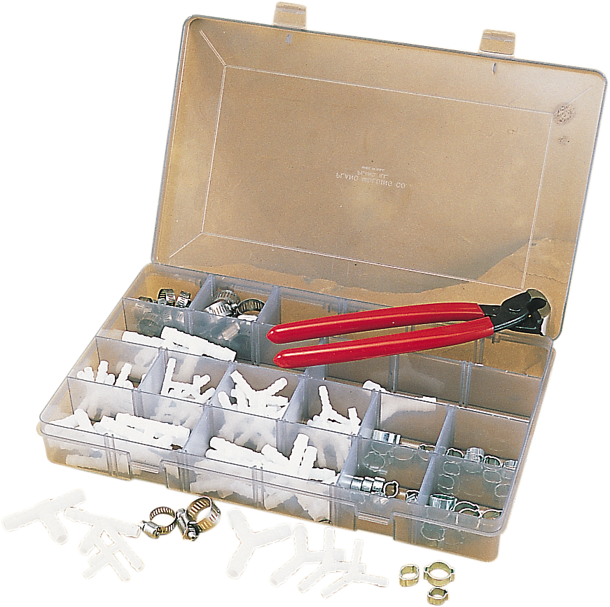 MOTION PRO Fuel Line Fittings - T-Connector - 1/4" - 10-Pack 12-0019
