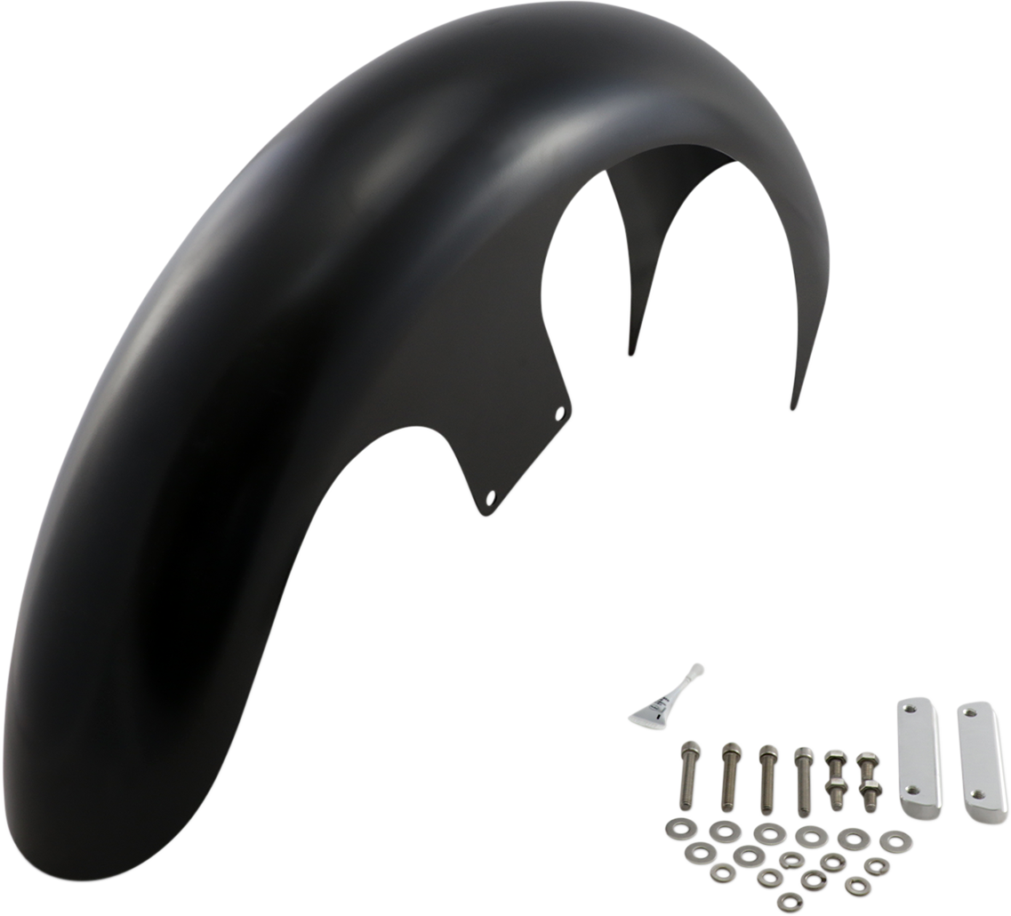 PAUL YAFFE BAGGER NATION DEI Front Fender - 26" Wheel - With Satin Adapters - Touring Models PYO:DEI26-14L-S