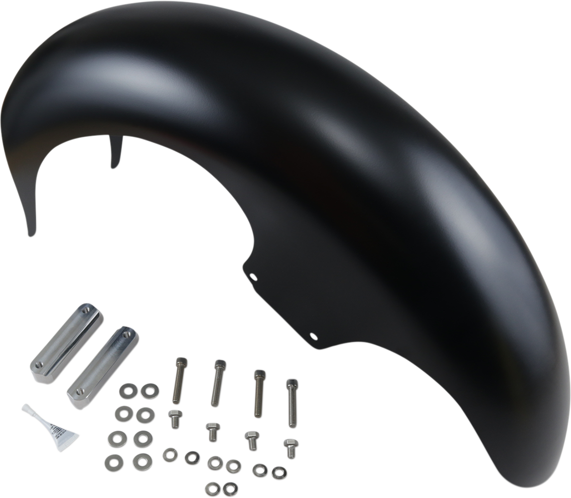 PAUL YAFFE BAGGER NATION Talon Front Fender - 21" Wheel - With Satin Adapters - Touring Models PYO:TALON21-14L-S