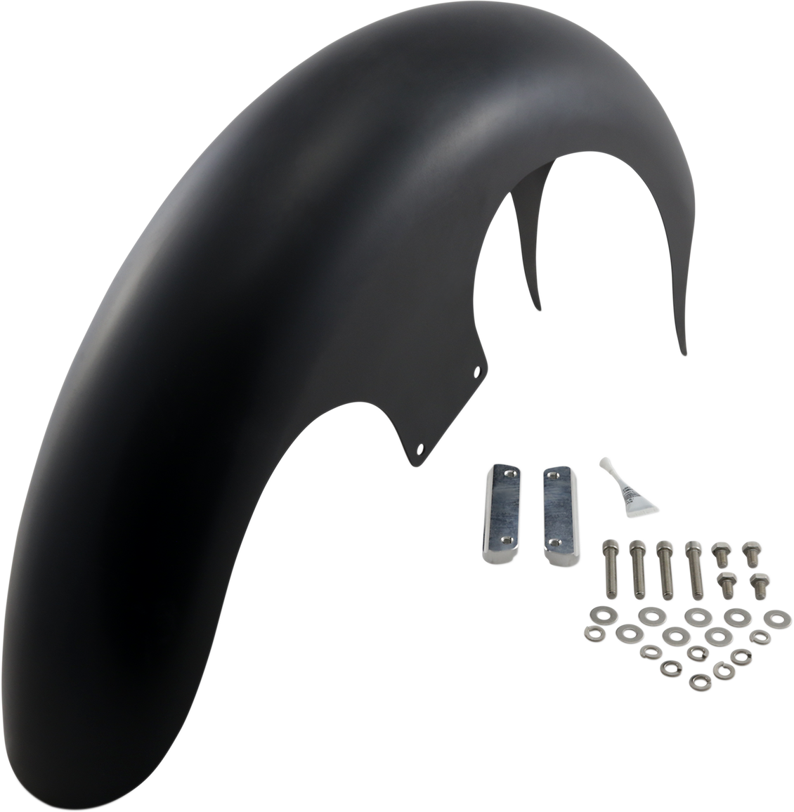 PAUL YAFFE BAGGER NATION Talon Front Fender - 26" Wheel - With Satin Adapters - Touring Models PYO:TALON26-14L-S