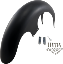 PAUL YAFFE BAGGER NATION Talon Front Fender - 26" Wheel - With Satin Adapters - Touring Models PYO:TALON26-14L-S