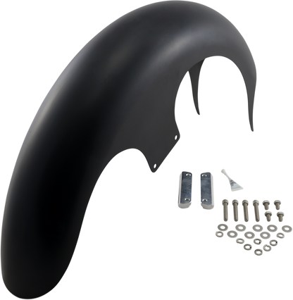 PAUL YAFFE BAGGER NATION Talon Front Fender - 26" Wheel - With Satin Adapters - Touring Models PYO:TALON26-14L-S