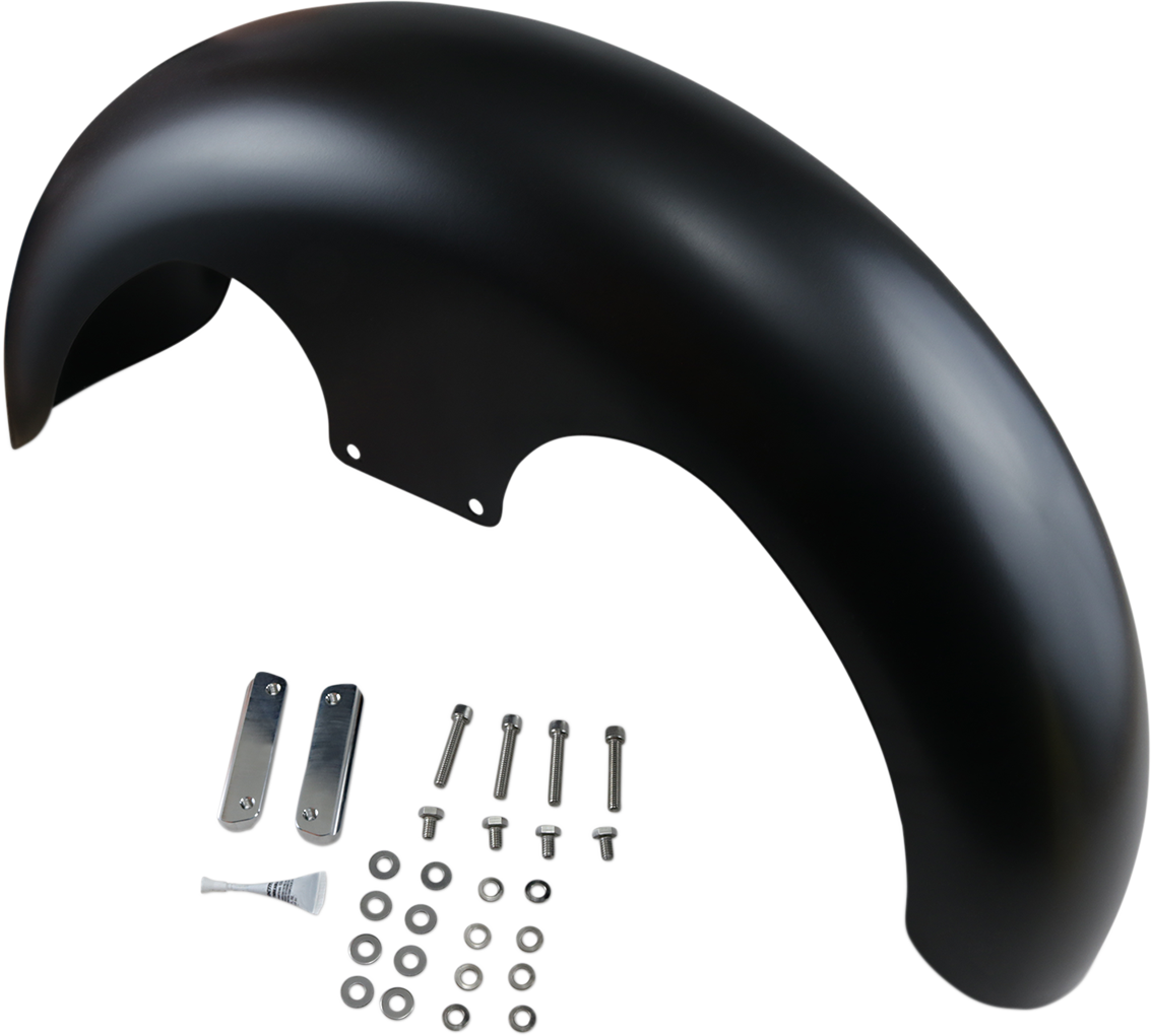PAUL YAFFE BAGGER NATION Thicky Front Fender - 23" Wheel - With Satin Adapters PYO:THICKY23-14L-S