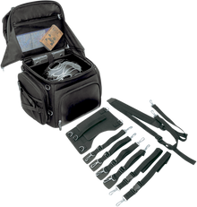 SADDLEMEN Backseat/Sissy Bar Bag - Black EX000298