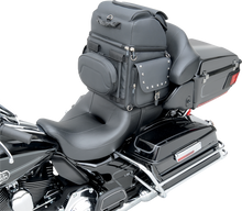 SADDLEMEN Sissy Bar Bag - Black Studded 3515-0121