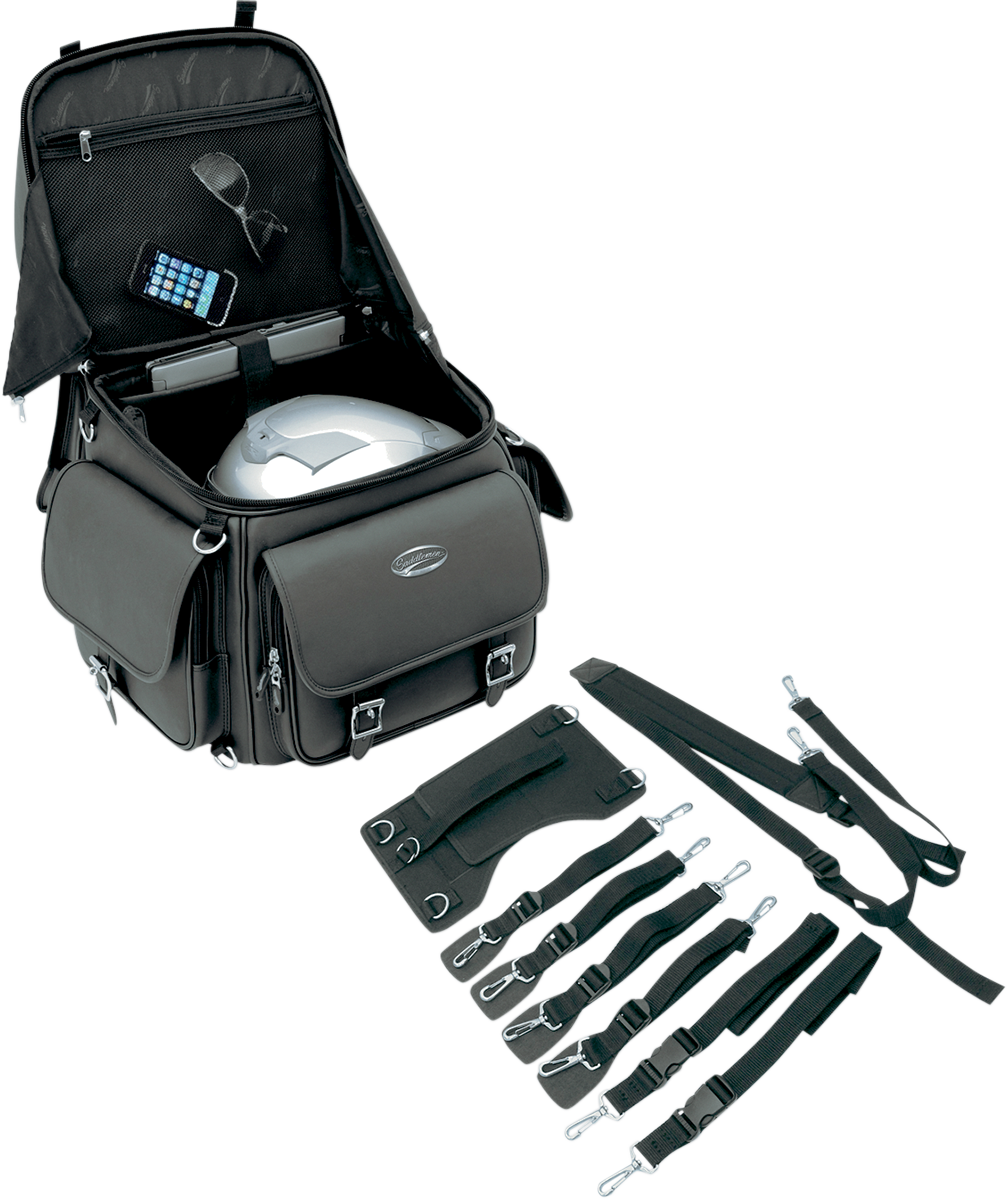 SADDLEMEN Sissy Bar Bag - Black EX000440
